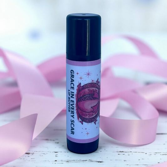 Pink ribbon GRACE In EVERY SCAR lip balm